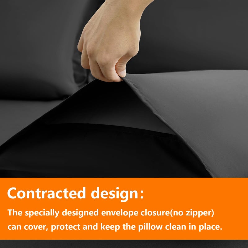 TAIMIT Dark Grey Twin Size Comforter Set - 5 Pieces, Bed in a Bag Bedding Sets with All Season Soft Quilted Warm Fluffy Reversible Comforter,Flat Sheet,Fitted Sheet,1 Pillow Shams,1 Pillowcases - Image 4
