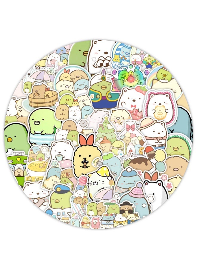 NIBEMINENT 50 Pcs Cartoon Corner Creatures Deco Kit Waterproof Stickers, High Definition Printing Bright Colors, Suitable for Laptop Skateboard Luggage Water Bottle Guitar DIY - Image 1