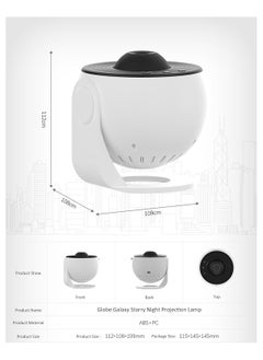 Generic Galaxy Projector, Mini LED Projection Lamp Star Night, Globe Galaxy Projection Lamp Star Projector Night Light for Bedroom Black and White Style  - Image 3