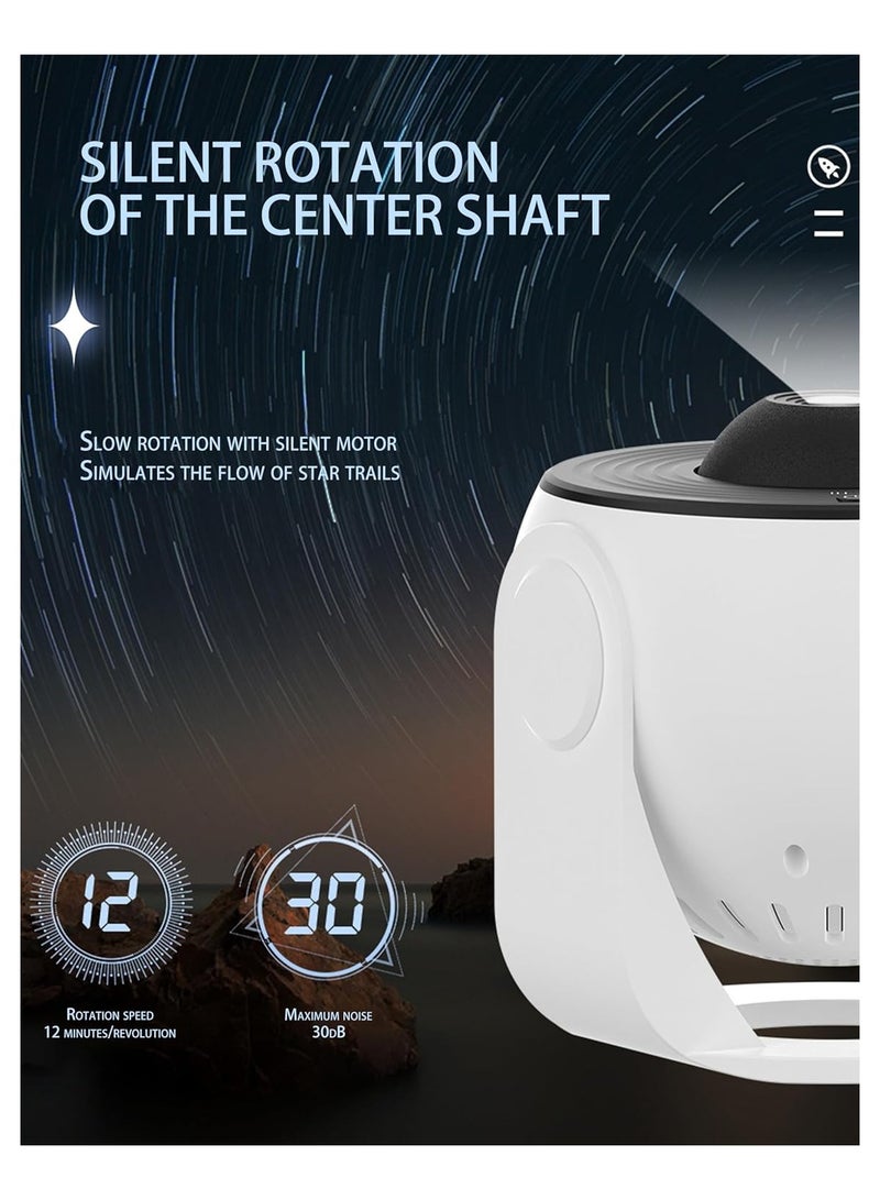 Galaxy Projector, Mini LED Projection Lamp Star Night, Globe Galaxy Projection Lamp Star Projector Night Light for Bedroom Black and White Style  - Image 4