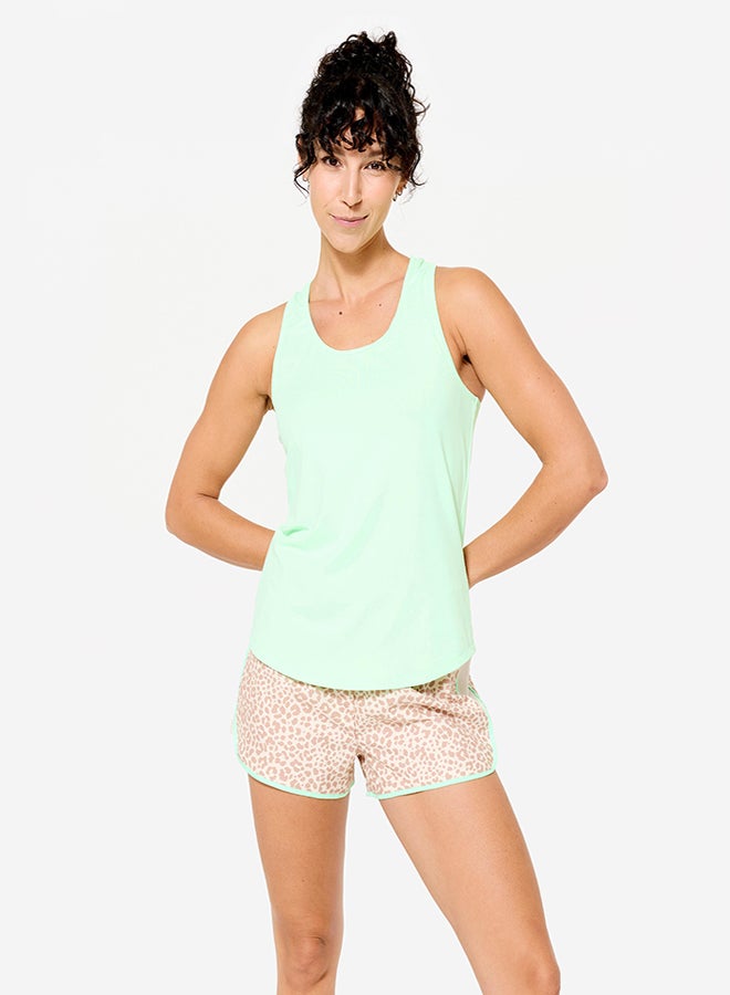 DECATHLON Women's Muscle Back Fitness Cardio Tank Top - Neon - Image 1