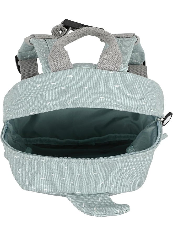 Trixie Small Backpack - Mr. Shark- School Bag Water Repellent - Small Backpack for Child - Small Gym Bag - Grey