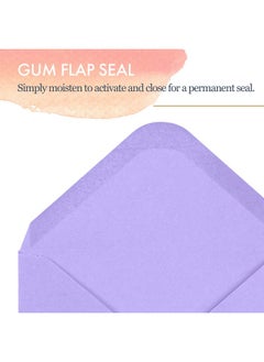 MATICAN Gift Card Envelopes Gummed 100Count Mini Envelopes Paper Business Card Envelopes Bulk Tiny Envelope Pockets For Small Note Cards 10 Colors 4 X 2.7 Inches  - Image 5