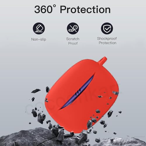 Cocoonkart Soft Silicone Case Cover Compatible with (Red) - Image 4