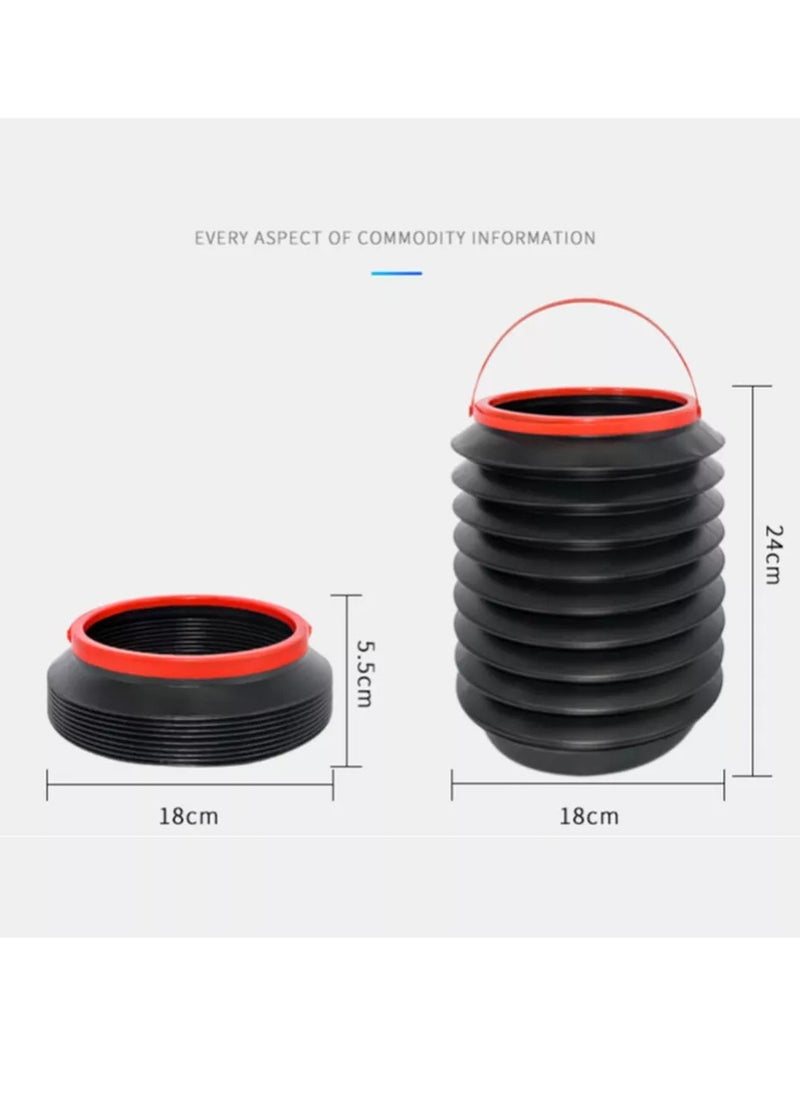 Car Retractable Folding Trash Cans Water Storage Buckets Outdoor Fishing Buckets