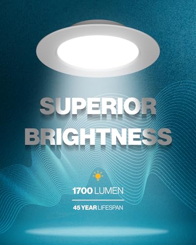 Sunco Lighting Sunco 6 Pack 6 Inch LED Recessed Light Retrofit, Can Lights for Ceiling, 1700 LM High Brightness, Selectable CCT 2700K/3000K/4000K/5000K/6000K, 17W=120W, Dimmable, Baffle Trim, Damp Rated UL - Image 2