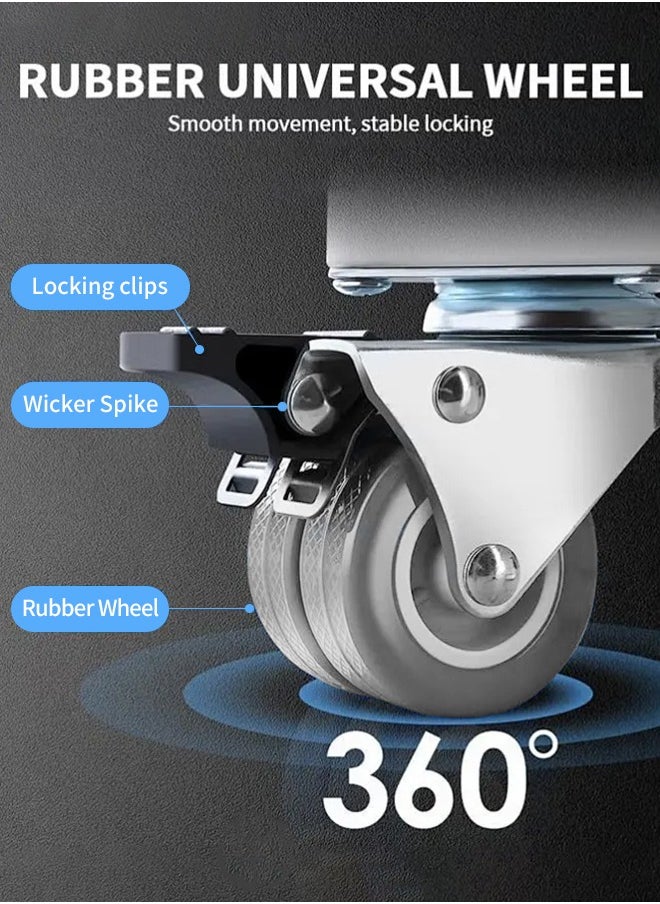 APEX - Washing Machine Fridge Stand Mobile Base With 4 Locking Refrigerator Wheels And 8 Strong Feet For Washing Machine Stand Pedestal, Fridge Base Stand, Adjustable Appliance Dolly Square, Moving Roller - Image 1