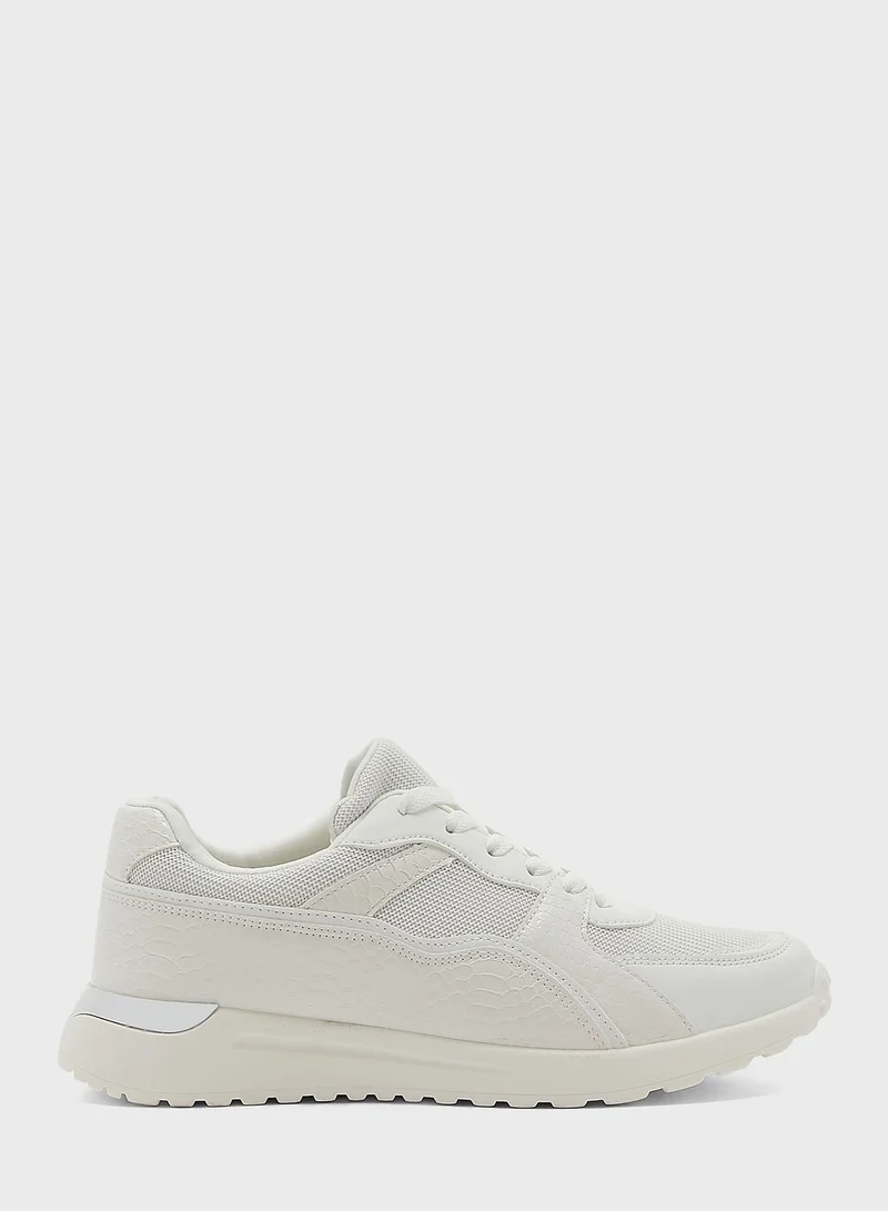 Ginger Tonal Snake Effect Sneaker