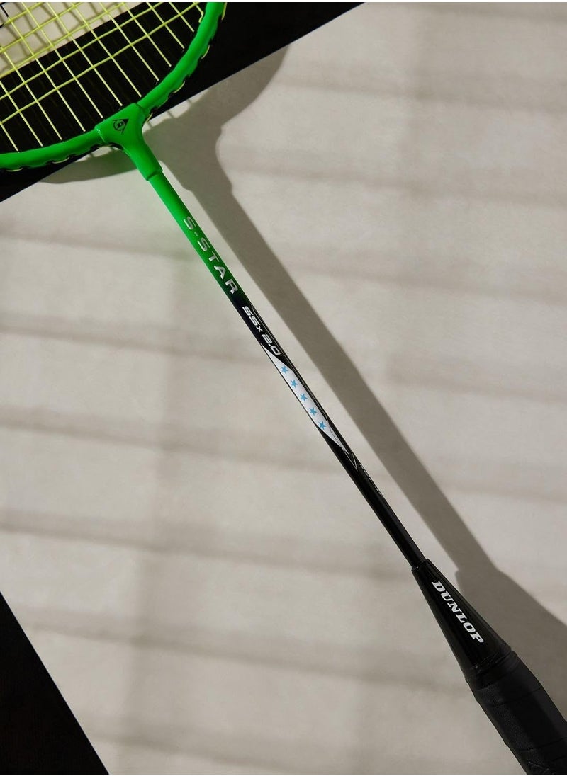 DUNLOP S-Star SSx 2.0 Green Squash Racket, G6 HH – High-Control, Green, Unisex  - Image 3