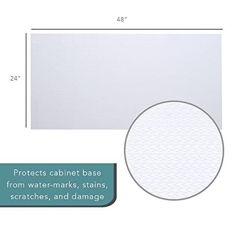 Con-Tact Waterproof Protective Liner for Under Kitchen Sink, Bathroom, Laundry Room Non-Adhesive Undersink and Vanity Mat, 24" x 48", Clear - Image 4