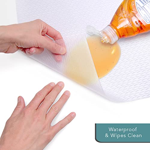 Con-Tact Waterproof Protective Liner for Under Kitchen Sink, Bathroom, Laundry Room Non-Adhesive Undersink and Vanity Mat, 24" x 48", Clear - Image 3