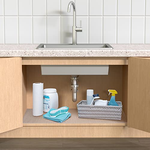 Con-Tact Waterproof Protective Liner for Under Kitchen Sink, Bathroom, Laundry Room Non-Adhesive Undersink and Vanity Mat, 24" x 48", Clear - Image 2