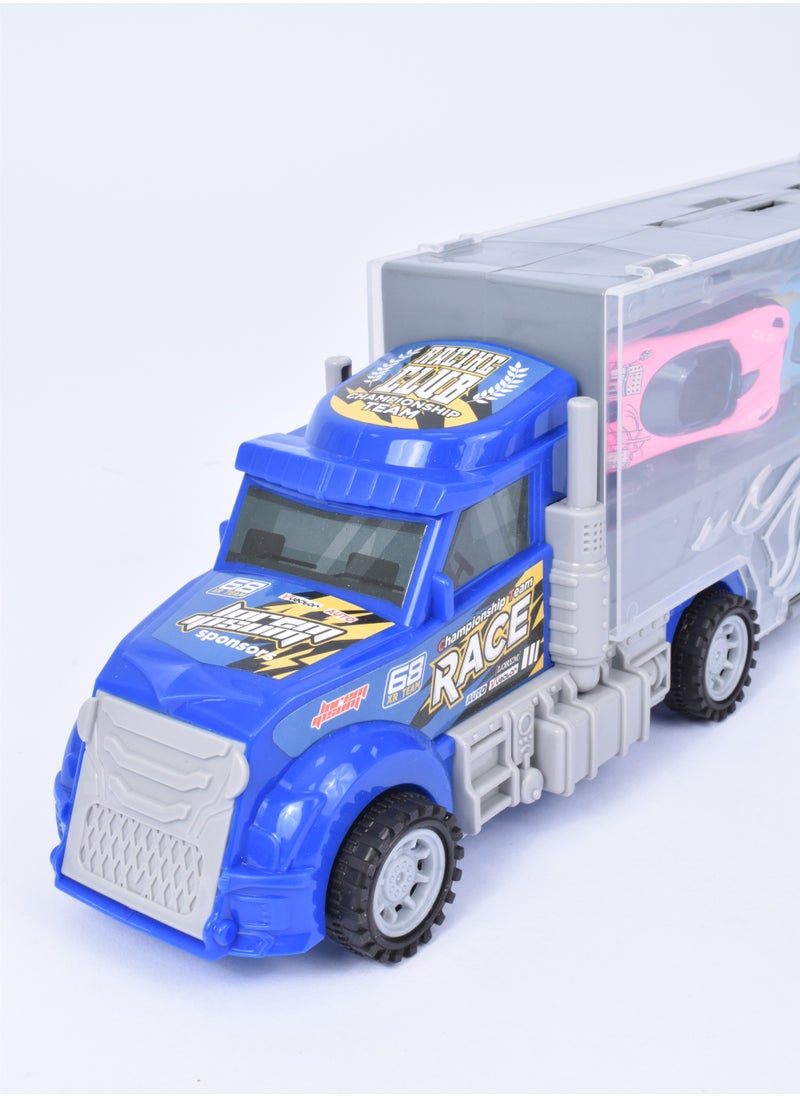 FUN MOMENT - Car Transporter Truck 3 Mini Cars and Truck - Image 1