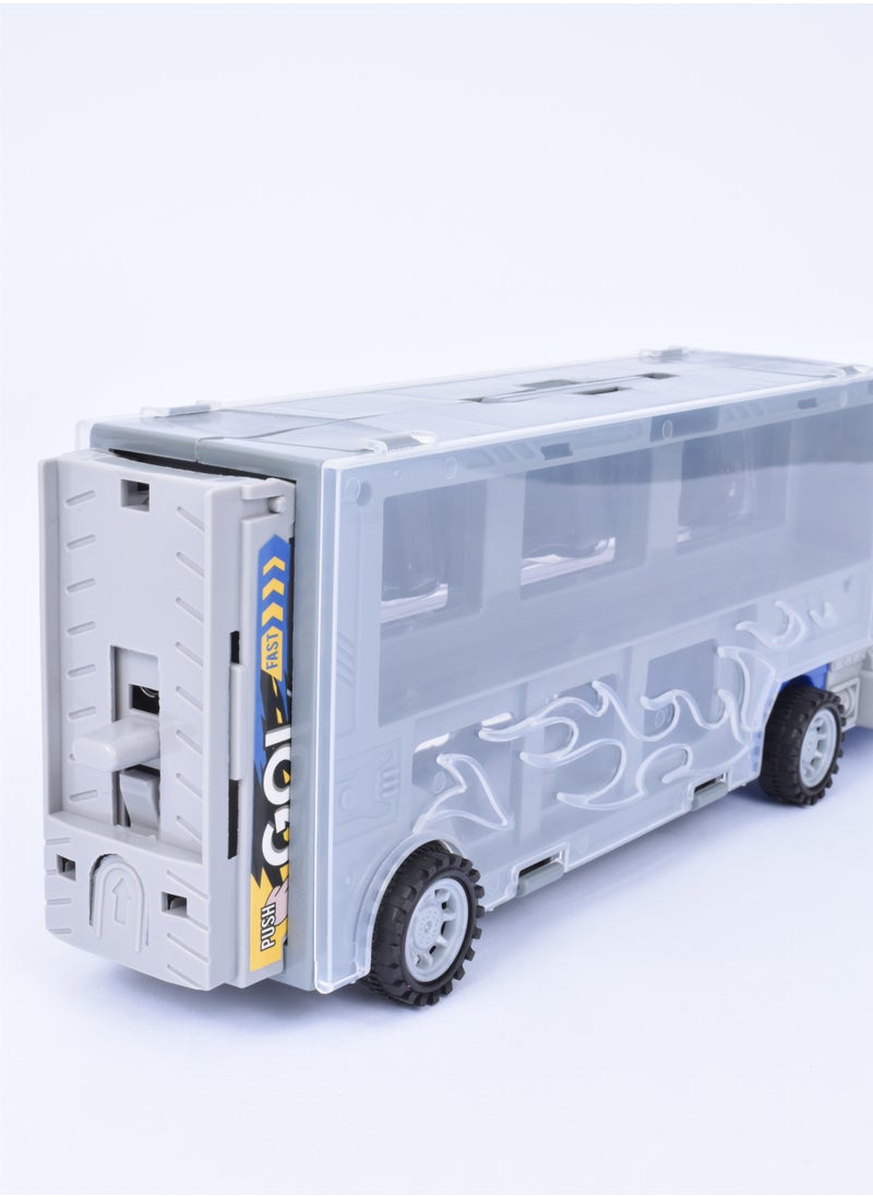 FUN MOMENT - Car Transporter Truck 3 Mini Cars and Truck - Image 1