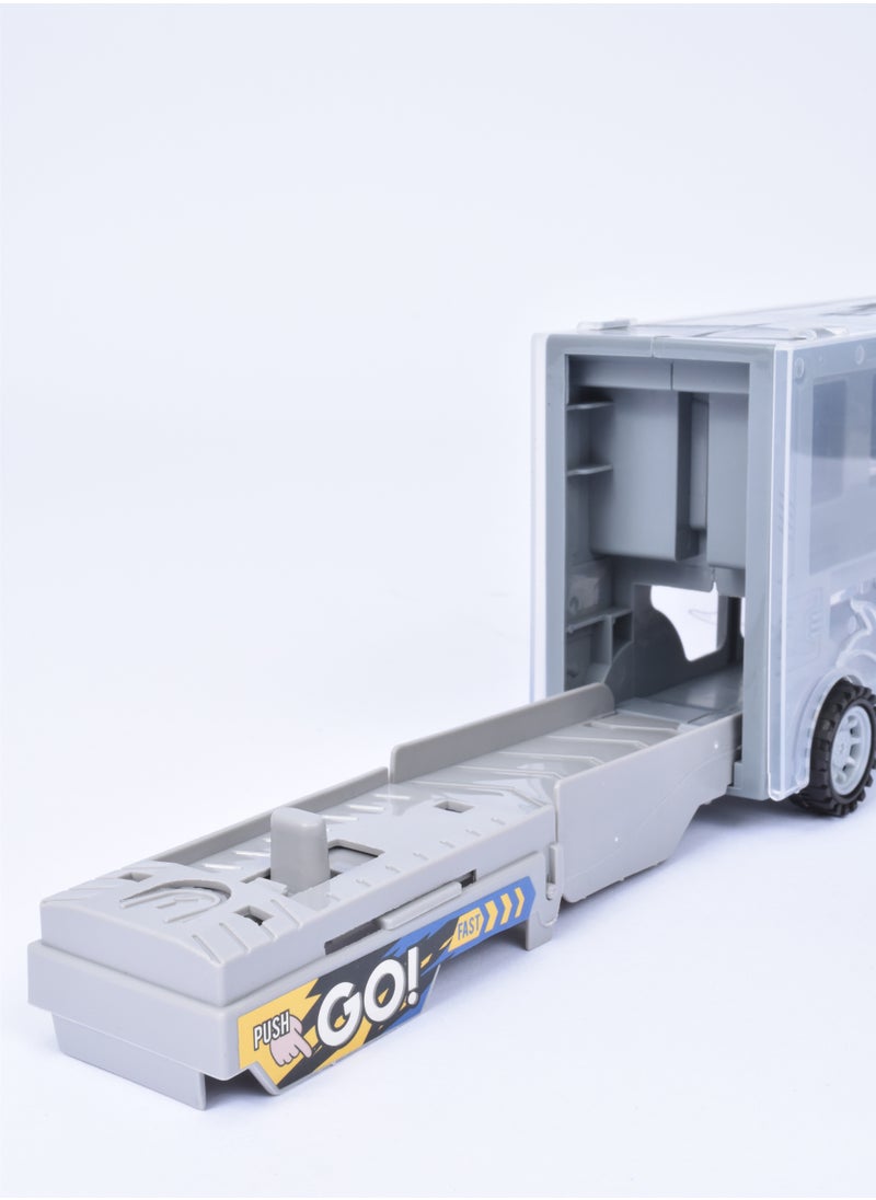 FUN MOMENT - Car Transporter Truck 3 Mini Cars and Truck - Image 1
