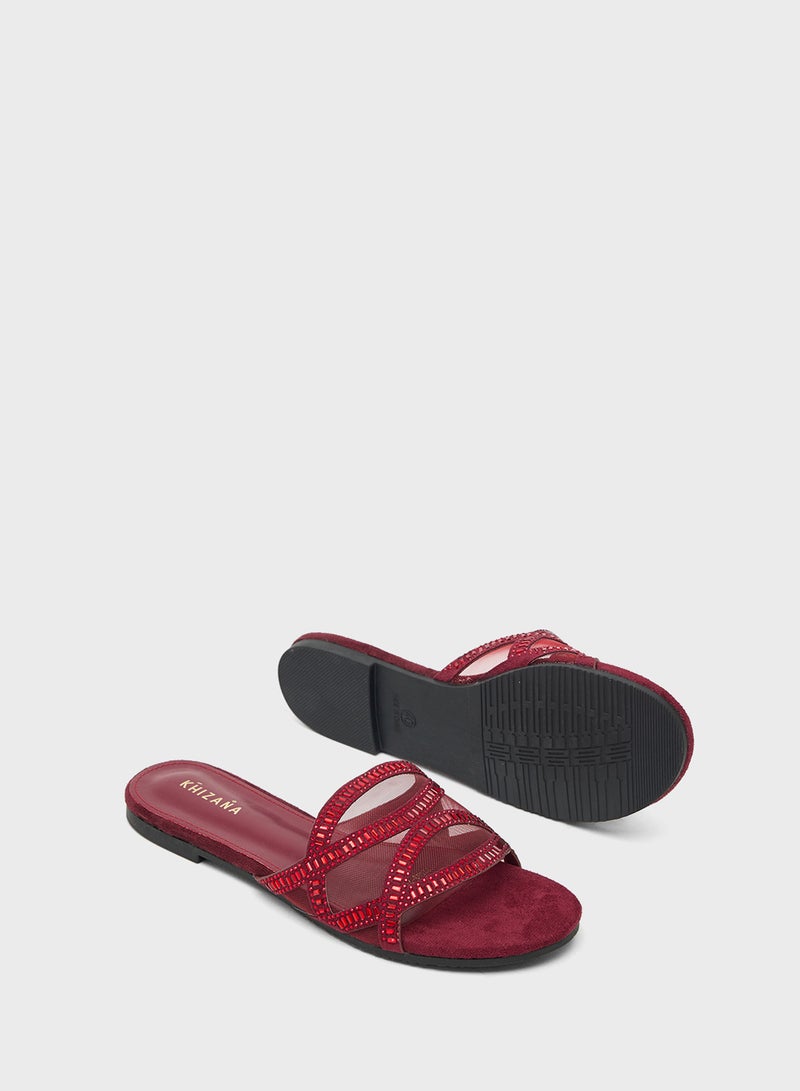 خزانة صندل مسطح لامع - Image 3