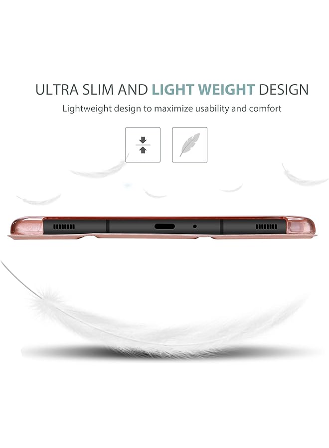 Procases Galaxy Tab A 10.1 Case 2019 Model T510 T515 T517 Slim Lightweight Stand Case Shell Cover For 10.1 Inch Galaxy Tab A Tablet Sm T510 Sm T515 Sm T517 2019 Release Rosegold - Image 5