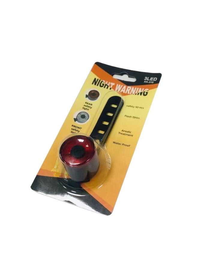 إضاءة دراجة جديدة للعبور الدولي، مصباح خلفي من الألمنيوم، مصباح خوذة ليلي، ضوء تحذيري لركوب الدراجات في الليل، مصباح أمامي وخلفي للدراجات الجبلية LED