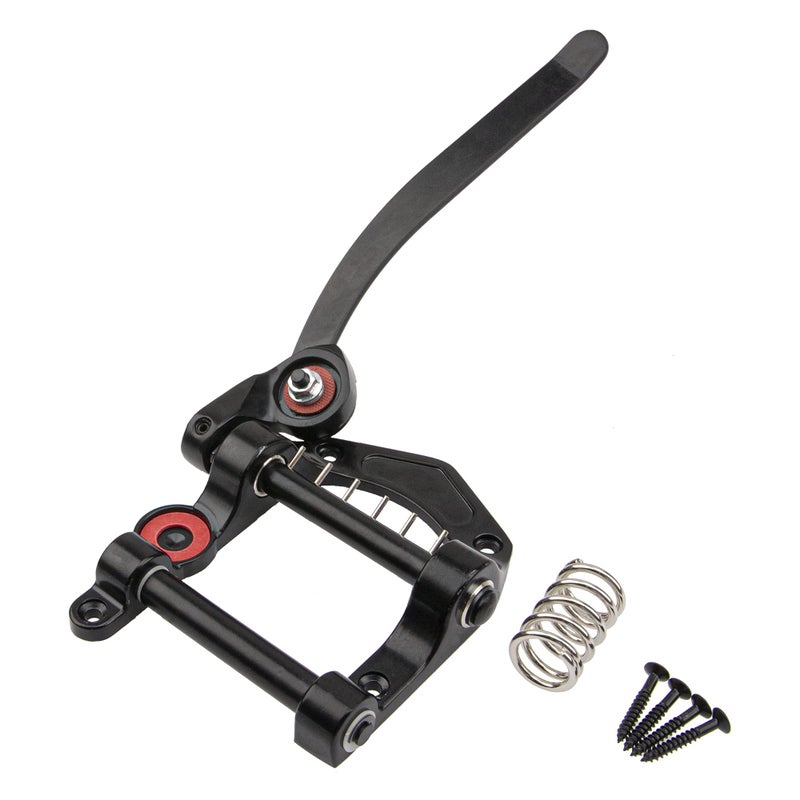 1Pcs Yootones Guitar Tremolo Unit Vibrato Bridge Tremolo Tool Accessories Flat Compatible with Les Paul LP SG Tele Electric Guitar Black