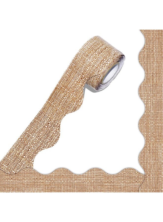 ERKE 60 Feet Bulletin Board Borders, Scalloped Rolled Border Trim Decoration Bulletin Boards, Walls, Desks, Windows, Doors for School, Classroom & Offices - Image 1