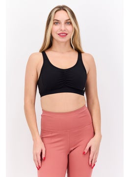 Women Padded Sports Bra, Black