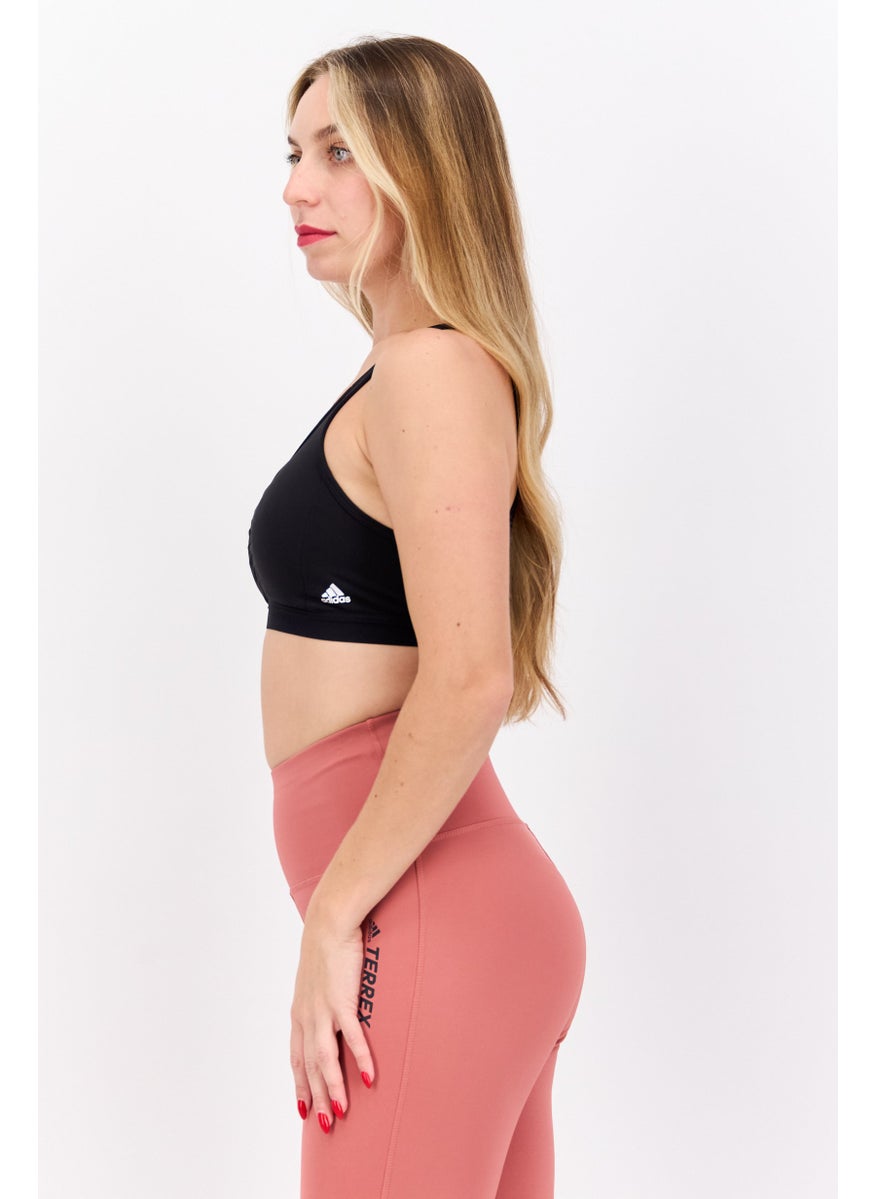 Adidas - Women Padded Sports Bra, Black - Image 1
