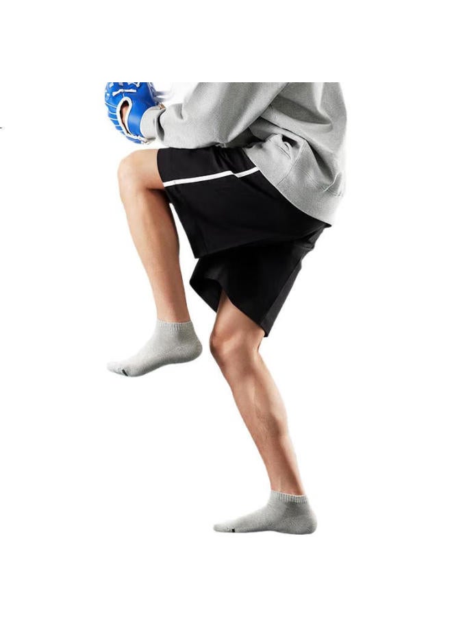 Hla Men'S Short Cotton Socks, 7A Antibacterial And Anti-Pilling, Breathable Sports Casual Ankle Socks, 6 Pairs - Image 2