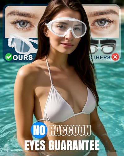 Rantizon Swim Goggles 2 Pack, Wide View Anti Fog&UV Swimming Goggles for Audlt, No Leaking Swim Glasses for Men Women Youth - Image 2