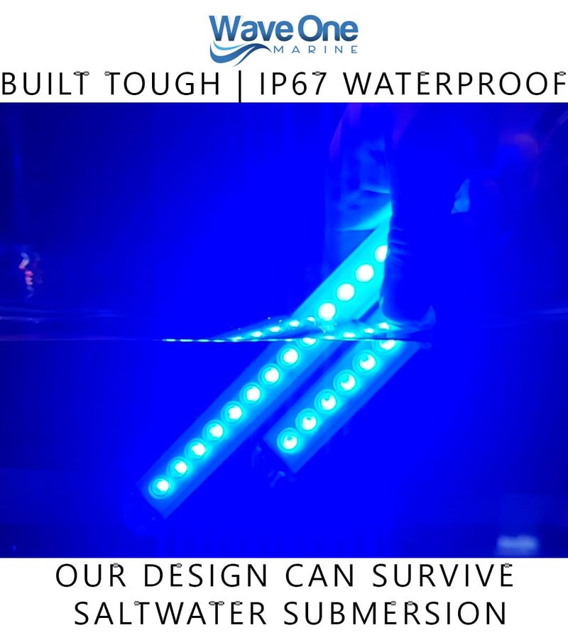 Wave One Marine 4" LED RGBW Surface Mount Courtesy Internal Driver Mount Boat Light | RV Accent | Interior Exterior Deck Transom Cockpit T Top | Waterproof IP67 (4" Round Edge) - Image 5