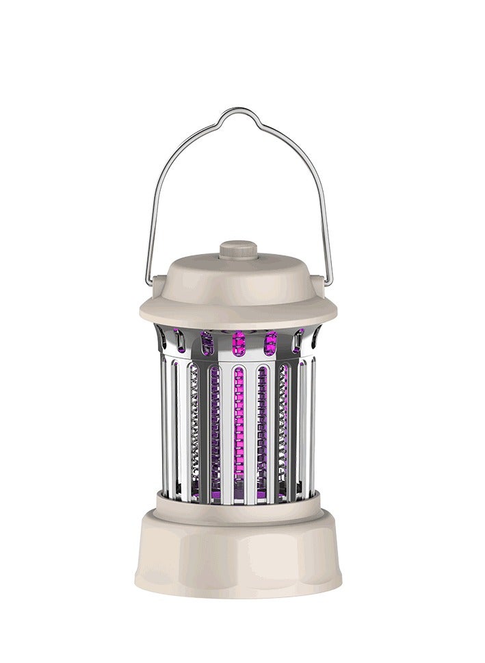 linkship Rechargeable Camping Mosquito Killer Lamp – UV Bug Zapper Lantern with Adjustable Shock & Night Light Modes, USB Charging, Portable Insect Trap for Indoor & Outdoor Use – Retro Style Design - Image 1