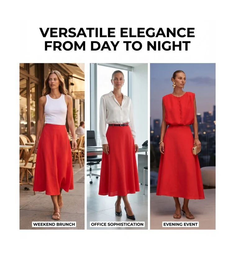 Forever New  Neve Circle Midi Skirt for Women | Best Price UAE