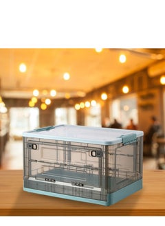 EMZJ 42L Multi-purpose Folding Storage Box Double Door Large-capacity Packing Toys Clothes Books Organizer With Cover XQ-033-42  - Image 2