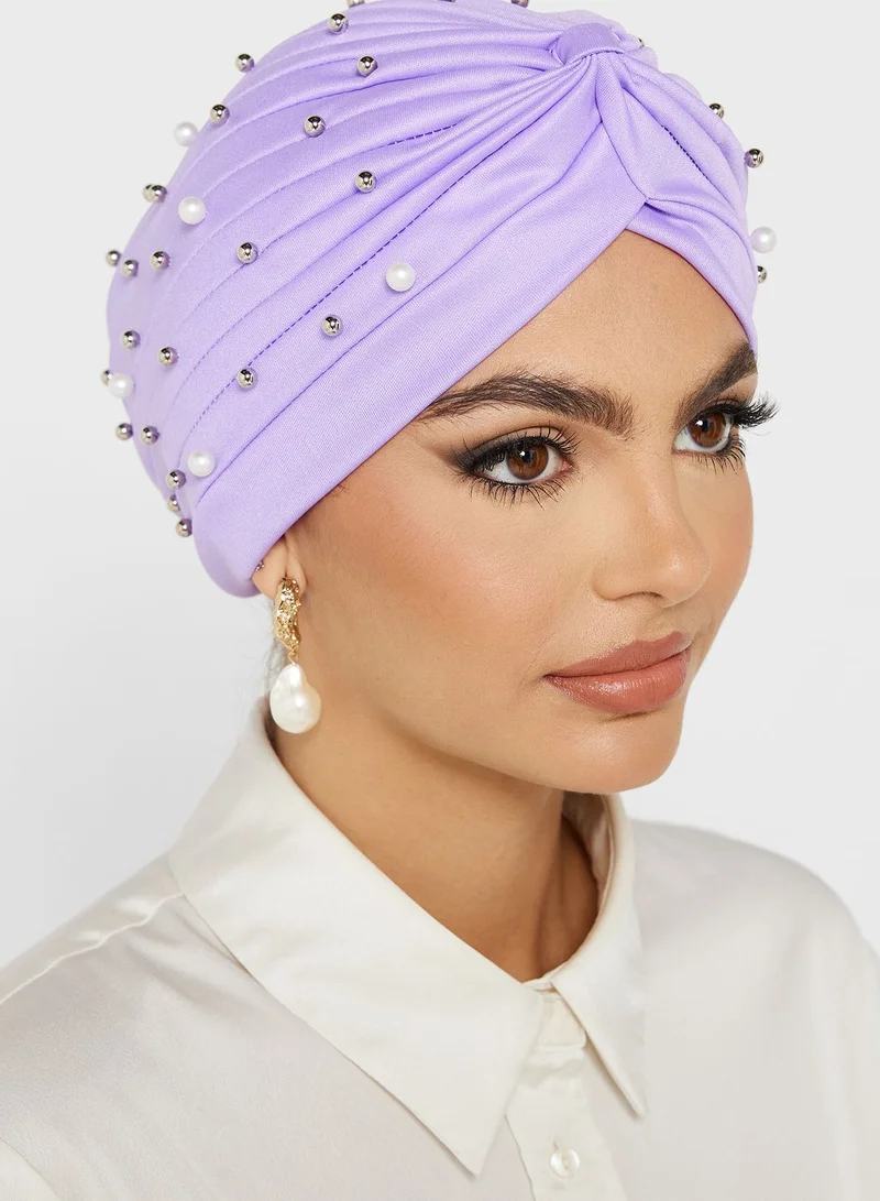 Khizana Pearl Detail Turban