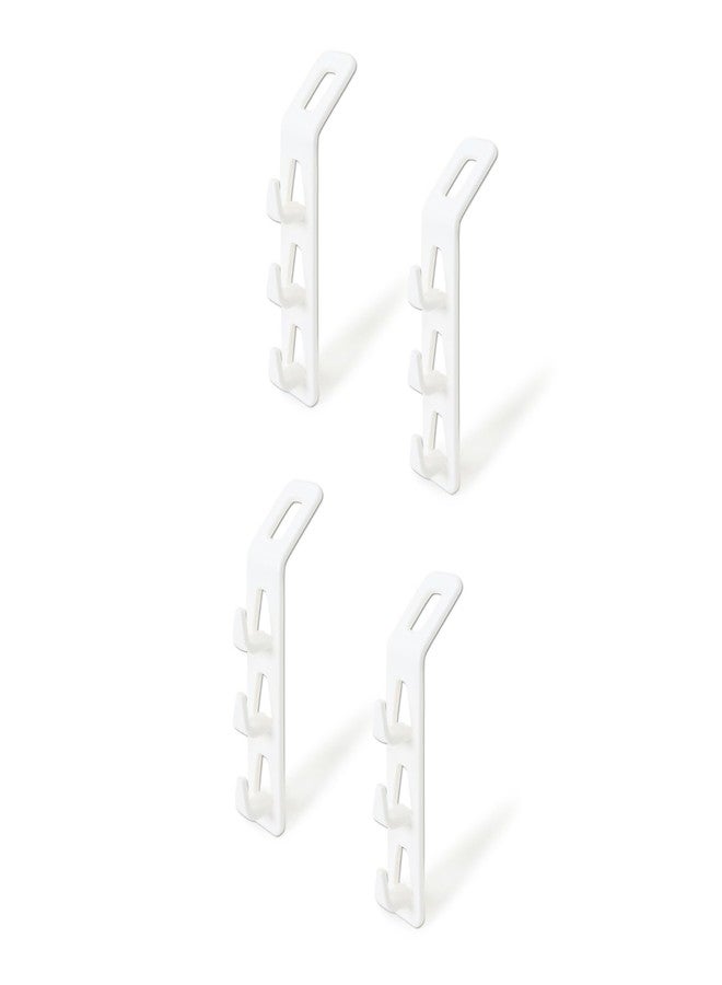 BOSCO Clothes Hanger Connector Hooks Kit – Space Saving Multi-Layer Wall Closet Organizer for Hanging Clothes, Bags, Belts & Accessories – Cascading Metal & Wood Hanger Hooks for Wardrobes - Image 1
