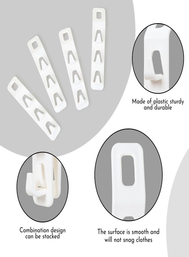 BOSCO Clothes Hanger Connector Hooks Kit – Space Saving Multi-Layer Wall Closet Organizer for Hanging Clothes, Bags, Belts & Accessories – Cascading Metal & Wood Hanger Hooks for Wardrobes - Image 4