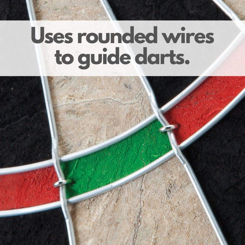 Viper Shot King Regulation Bristle Steel Tip Dartboard Set with Staple-Free Bullseye, High-Grade Compressed Sisal Board with Rotating Number Ring, Includes 6 Darts - Image 4