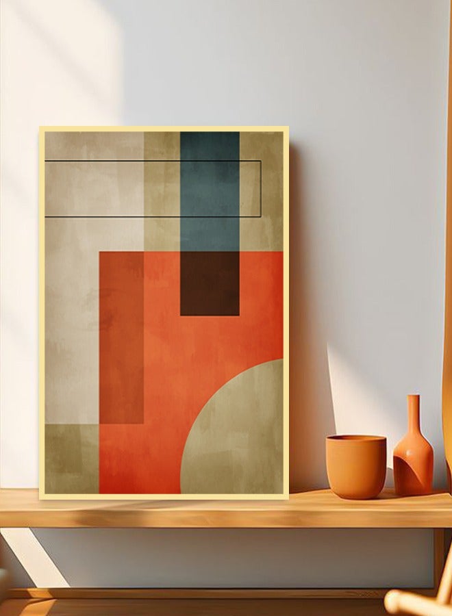 4gdran Canvas Wall Art For Wall Decoration Abstract Design With A Hollow Frame Size 120x80cm One Piece  - Image 1