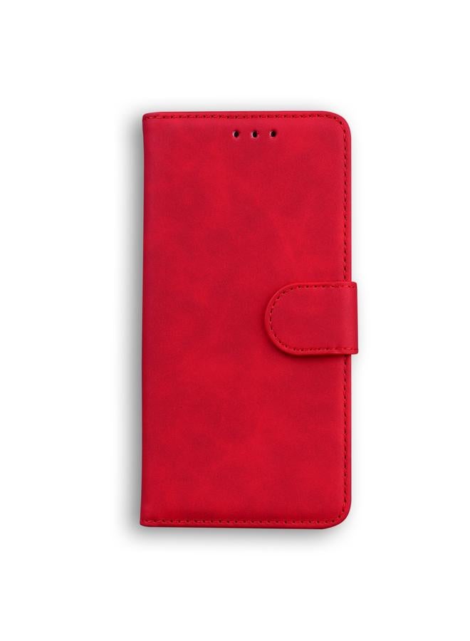 S-TOP Case For Honor X8 Skin Feel Pure Color Flip Leather Phone Case - Image 2