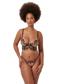 BLUEBELLA Mesh Detail High Leg Thong  - Image 1