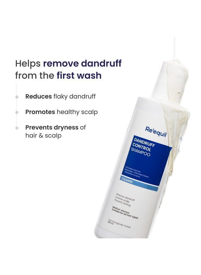 RE' EQUIL Dandruff Control Shampoo | Reduces Dandruff And Regulates Sebum Production | All Hair Types | 250Ml - Image 3