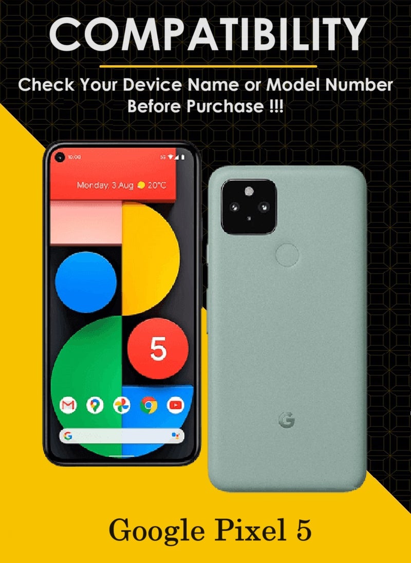 AINA 5 Pieces Tempered Glass Screen Protector 5D Designed For Google Pixel 5 Full Glue Edge to Edge Full Screen Coverage And Bubble Free - Image 3
