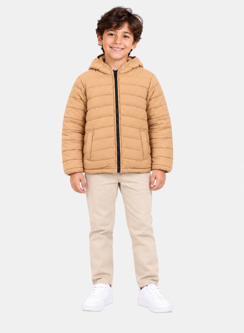 Andora Boys Quilted Puffer Zipper Jacket - Image 1