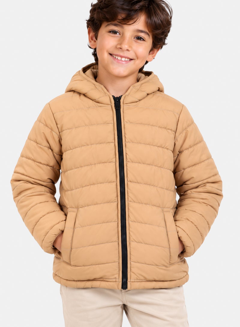 Andora Boys Quilted Puffer Zipper Jacket - Image 3