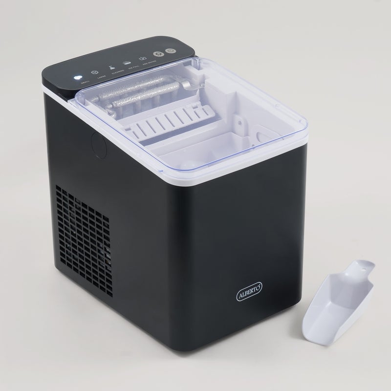 Alberto polypropylene ice maker, black 1L 10-12kg/24h 150W - Image 1