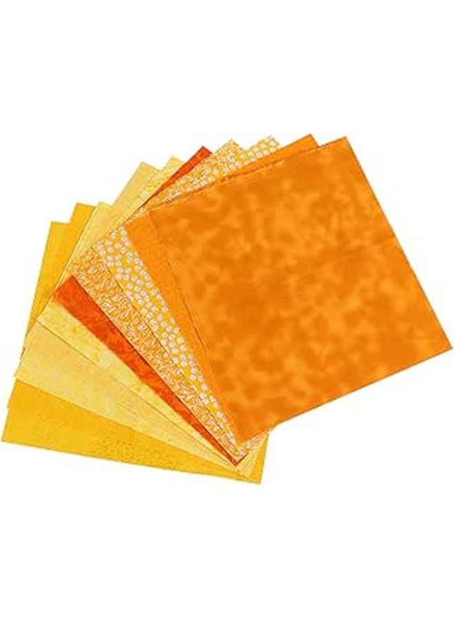 5 قطع قماش قطني متعددة الألوان مقاس 22 × 25 سم للتطريز والخياطة والأعمال اليدوية - Image 1