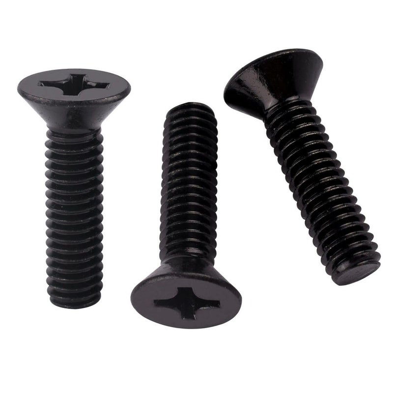 KOSJETHAS Store #10-32 x 3/4" Flat Head Machine Screws Black Finish Phillips Countersunk, 304 Stainless Steel 18-8, UNF Full Thread, 40 PCS - Image 1