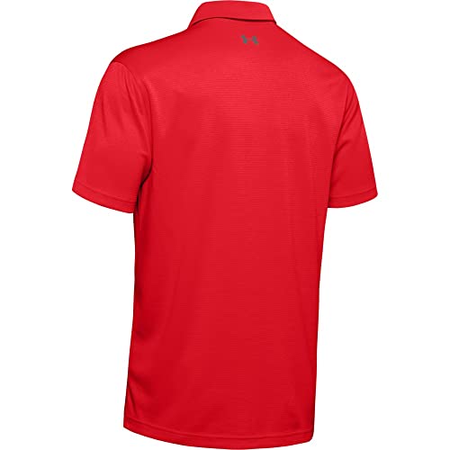 Under Armour Men's Tech Golf Polo , Red (600)/Graphite, XX-Large - Image 5