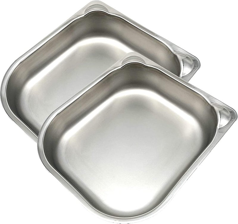 Cat Mate Stainless Steel Bowl Inserts (402) - Compatible with C100 and C200 Automatic Feeders, Suitable for Wet and Dry Food (Pack of 2) - Image 1