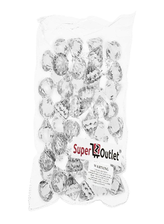 Super Z Outlet FBA_SZ147 Decoration Acrylic Crystals 600 GMS, 1" W x 1" H, Clear - Image 1