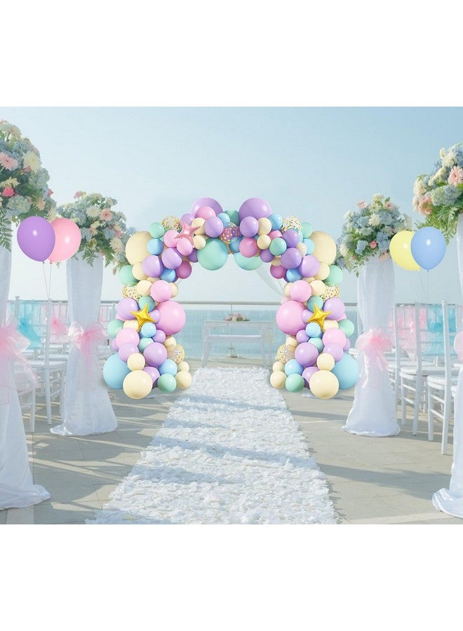 Ouddy Unicorn Balloons Arch Garland Kit, 146Pcs Rainbow 40" Unicorn Balloon Pastel Pink Purple Blue Confetti Balloons Happy Birthday Banner For Ice Cream Baby Shower Unicorn Birthday Party Decorations - Image 5